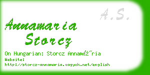 annamaria storcz business card